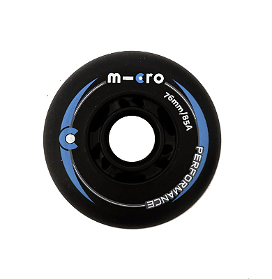 Rodas Micro Performance 76mm / 85a - PRETO (4 unidades)