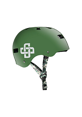 Capacete Niggli  Pro - Verde Brilho Fita Camuflada