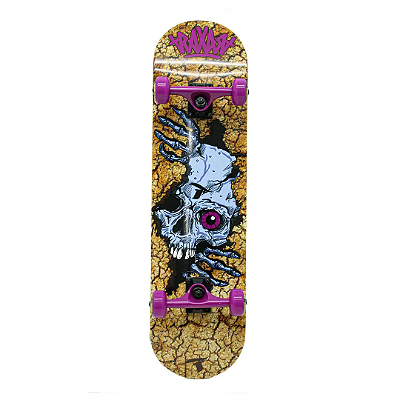 Skate Traxart X-pro Caveira Peekaboo Dz-011