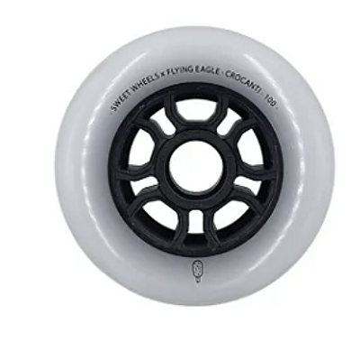 Roda Flying Eagle Crocanti 90mm 88a / Branca - unidade