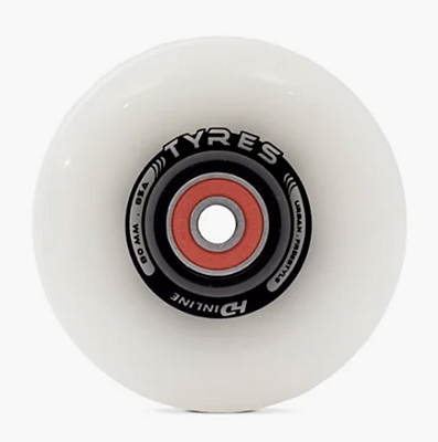 Rodas HD Inline Tyres LED - 80mm / 85A - BRANCA - AVULSA (UNIDADE)