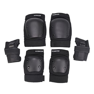 PRÉ VENDA - Kit De Proteção Cosmo ID Protective Gear - Preto