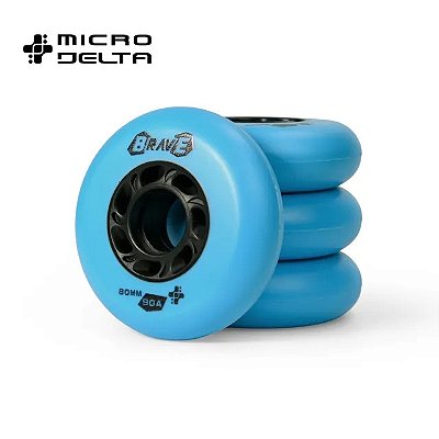 Rodas Micro Brave - Azul 80mm / 90a (4 unid)
