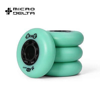 Rodas Micro Brave - Verde 80mm / 90a (4 unid)