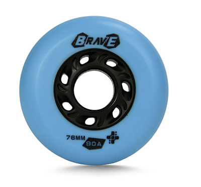 Rodas Micro Brave - Azul 76mm / 90a (4 unid)