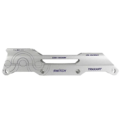 BASE SWITCH PARA PATINS FREESTYLE 4 RODAS 80MM - CINZA