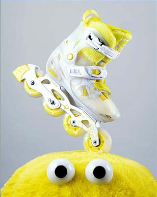 Patins FlyingEagle SPROUT PRO (Infantil Ajustável) - Amarelo