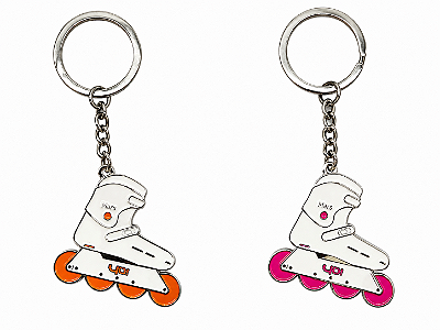 Chaveiro Patins Inline YOYO Mars Sago – Laranja / Rosa