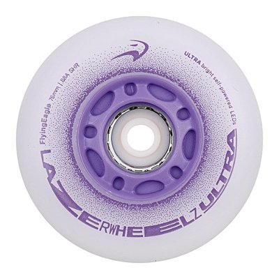 Rodas FlyingEagle LazerWheelz Ultra LED 88A SHR - Roxa (4 Rodas)
