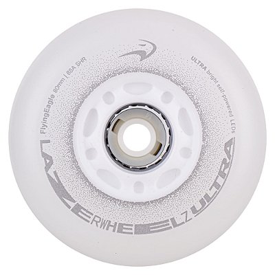 Rodas FlyingEagle LazerWheelz Ultra LED 88A SHR - Branca (4 rodas)