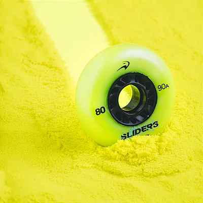 PRÉ-VENDA: RODAS FLYINGEAGLE FE SLIDER 90A / VERDE (4 RODAS) - 72, 76 OU 80