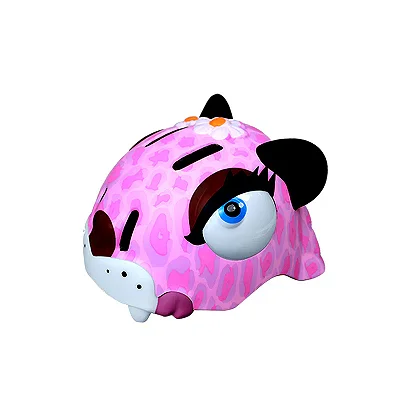 Pré-venda: Capacete Infantil FlyingEagle KT - Leopardo Rosa