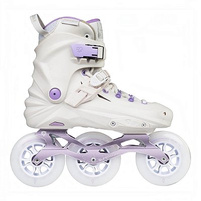 Pré-Venda Patins FlyingEagle Reaver X7 T 3x110mm - Branco e Lilás