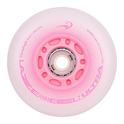 Pré-Venda Roda de Patins LED FlyingEagle LazerWheelz 88A - Rosa (4un)