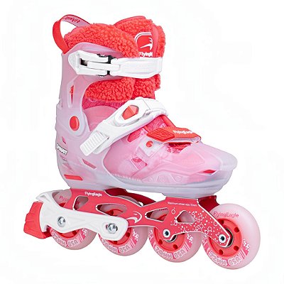 Pré-Venda Patins Infantil FlyingEagle Sprout Pro Ajustável - Vermelho