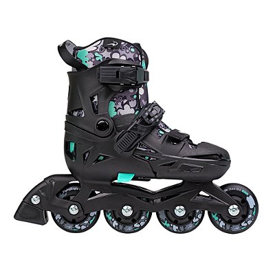 Pré-Venda Patins Infantil FlyingEagle NT2 Nacht Ajustável - Preto