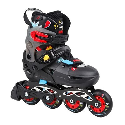 Pré-Venda Patins Infantil FlyingEagle S6S Pro Sonos Ajustável - Preto