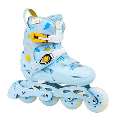 Pré-Venda Patins Infantil FlyingEagle S6S Pro Sonos Ajustável - Azul