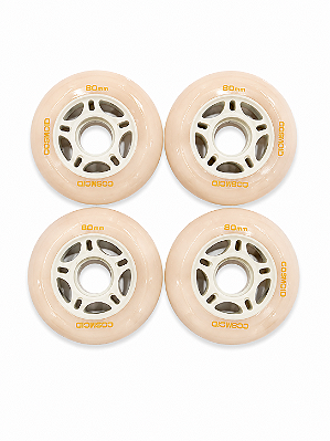 Rodas COSMO 80mm 84A High-Rebound (4 unid) - Bege