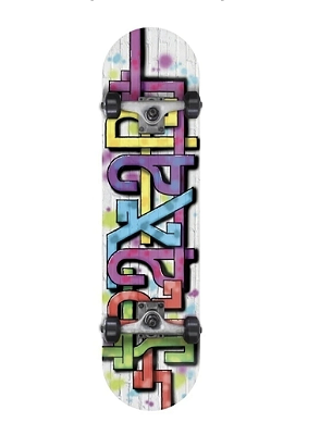 Skate Traxart Intermediário Wall Design Colorido DX-039 Shape 8"
