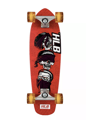Mini Cruiser Skate HLB Vatos Vermelho 27x8"