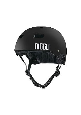 Capacete Niggli PRO - Preto Fosco fita preta