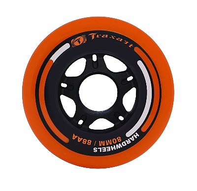 Traxart Rodas Hardwheels 80mm/88A - Laranja - 4 rodas