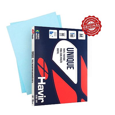 Papel Sublimático Havir A4 Fundo Azul Original Azulão