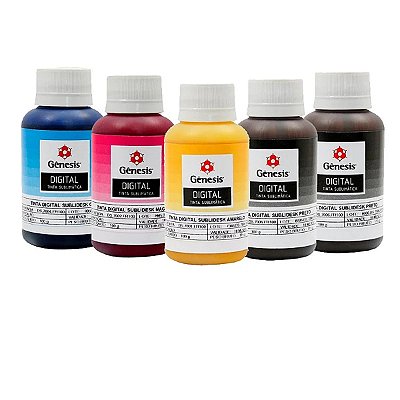 Tinta Sublimática Gênesis Sublidesk Ds7000 5 Cores x 100 ml