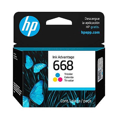 Cartucho Original HP 668  2970  2975 6370 4370 6570 Color 3ML