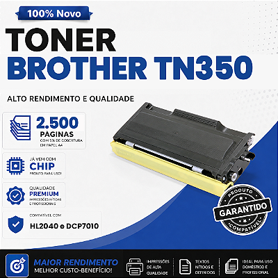 Toner Compatível com Brother TN350 HL-2030 2.500 Páginas