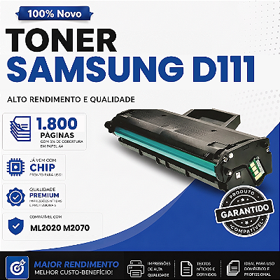 Toner Compatível com Samsung D111 M2020 M2070 1.800 Páginas