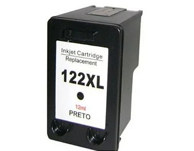Cartucho Compatível com HP 122XL 1000 3050 2050 Preto 12ML