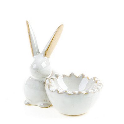 Coelho de Páscoa Porta Velas/Ovo