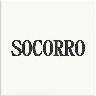Azulejo Decorativo com Frase "Socorro"