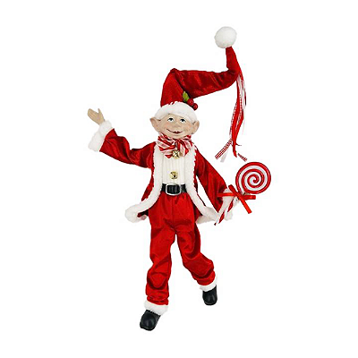 Duende de Natal com Pirulito