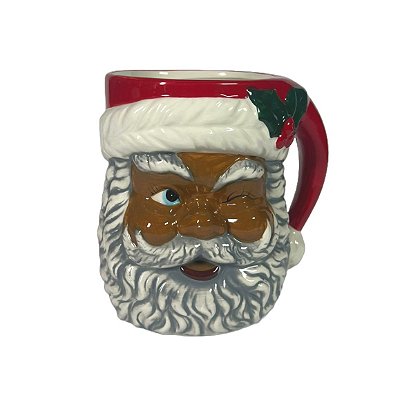 Caneca de Natal Papai Noel Retrô