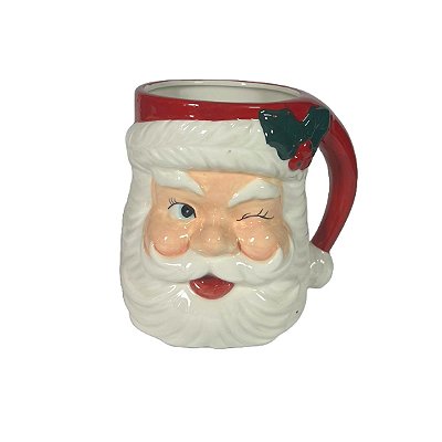 Caneca de Natal Papai Noel Retrô