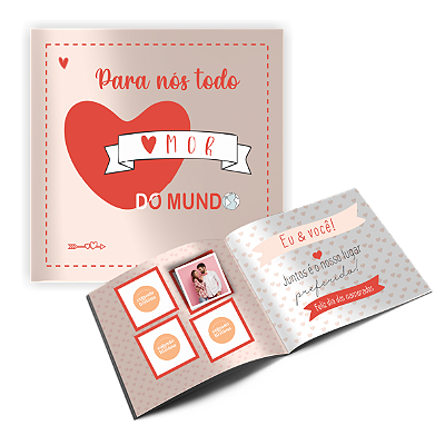 Álbum de figurinhas Pra nós todo amor do mundo