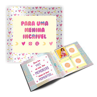 Álbum de figurinhas Menina Incrível