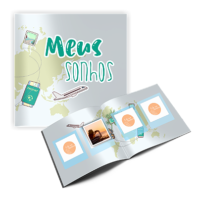 Álbum de figurinhas Viajar