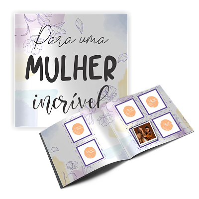 Álbum de figurinhas Mulher Incrível