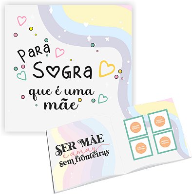 Álbum de figurinhas Dia das mães