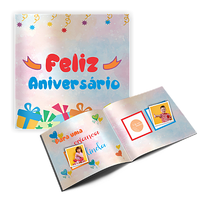 Álbum de figurinhas Aniversário infantil