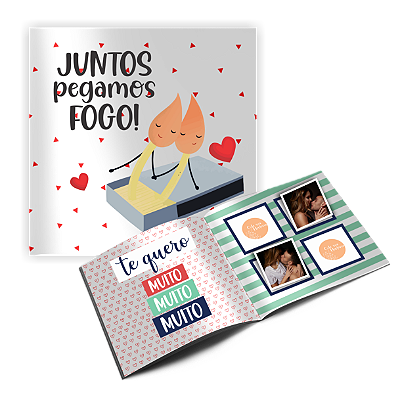 Álbum de figurinhas Juntos pegamos fogo