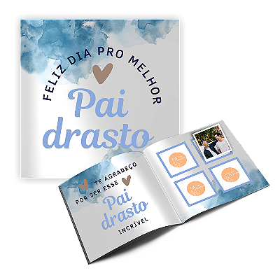 Álbum de figurinhas Paidrastro Padrastro - Dia dos pais