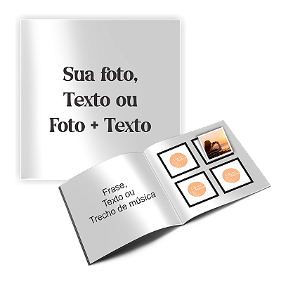 Álbum de figurinhas Personalizado com 40 fotos