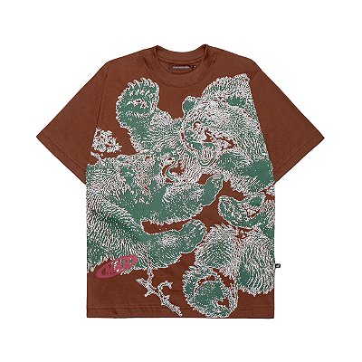 Camiseta Mad Patada Marrom