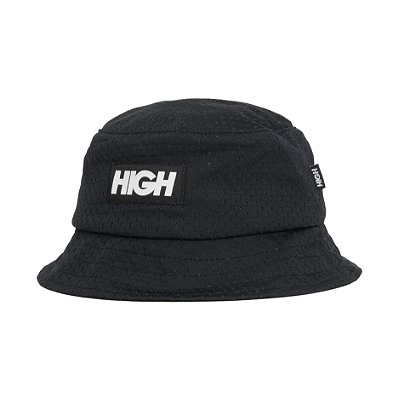 High Mesh Bucket Hat Black