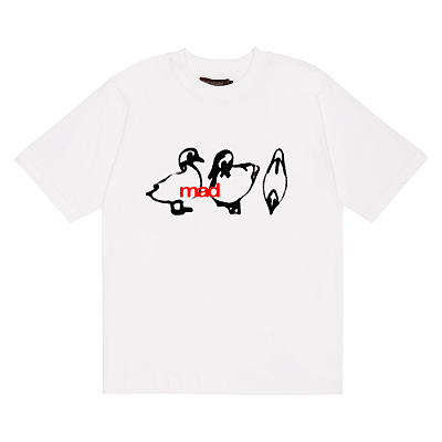 Camiseta Mad Huguinho, Zezinho e Luizinho Branca
